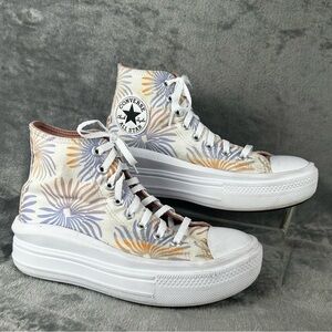 Converse Chuck Taylor All Star Womens 7‎ Move High Ultraviolet Peach Floral